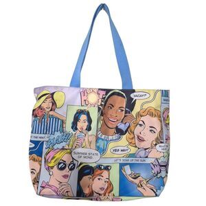 Estee Lauder Pop Art Comic Tote Bag Recycled Material Retro Summer PRICE FIRM